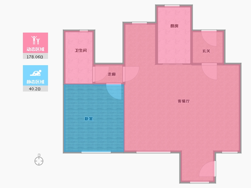 江苏省-南京市-新城璞樾钟山-206.00-户型库-动静分区