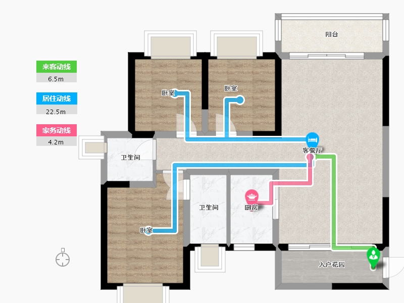 云南省-西双版纳傣族自治州-版纳上品-82.03-户型库-动静线