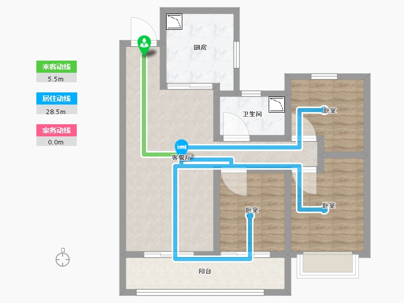 陕西省-咸阳市-融创御河宸院-78.15-户型库-动静线