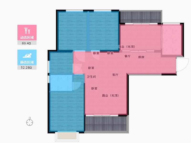 江苏省-无锡市-蔚蓝滨江-115.00-户型库-动静分区