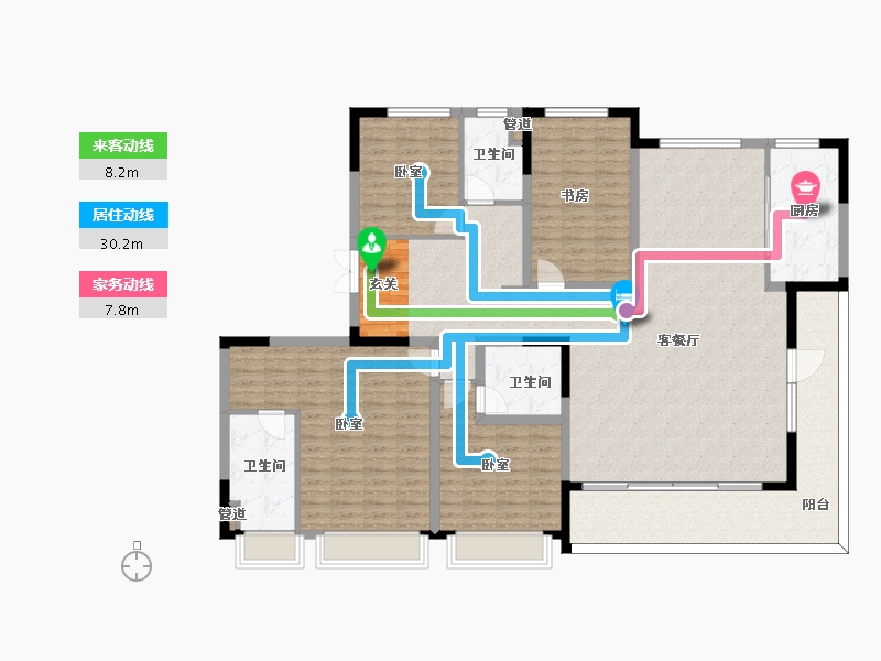 陕西省-西安市-星皓锦樾-171.48-户型库-动静线