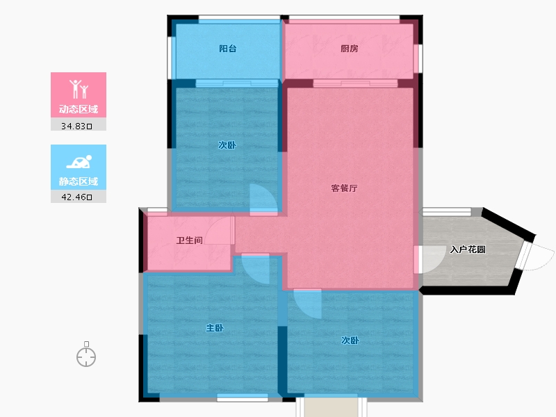 广西壮族自治区-北海市-碧园·海语城-74.54-户型库-动静分区