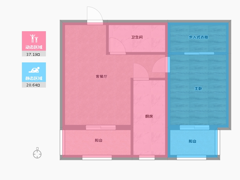 黑龙江省-哈尔滨市-生活汇-51.19-户型库-动静分区