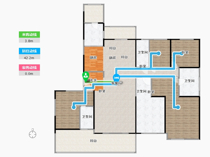 陕西省-西安市-西安碧桂园香湖湾1号-226.00-户型库-动静线