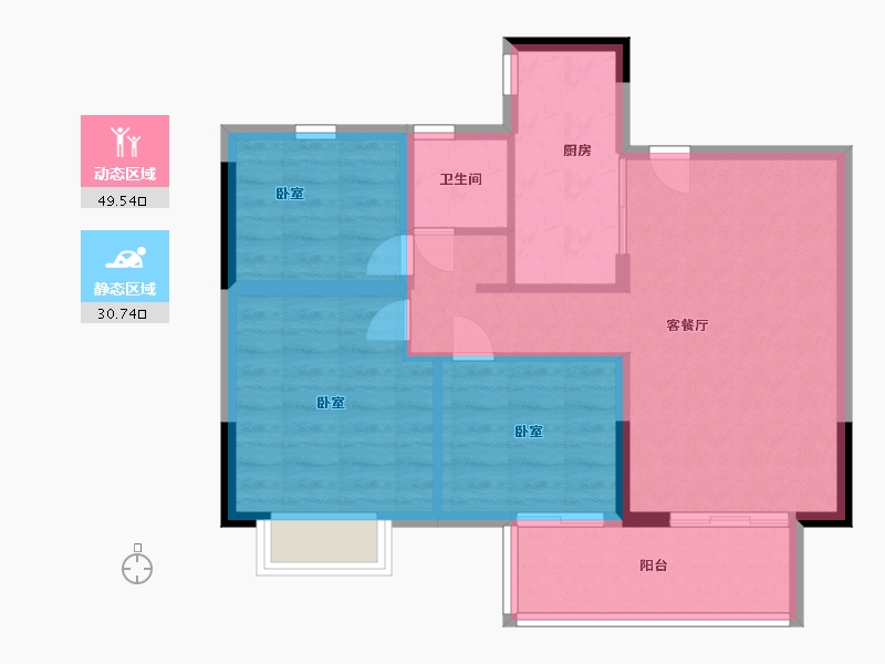 江苏省-南京市-中交锦致-72.00-户型库-动静分区