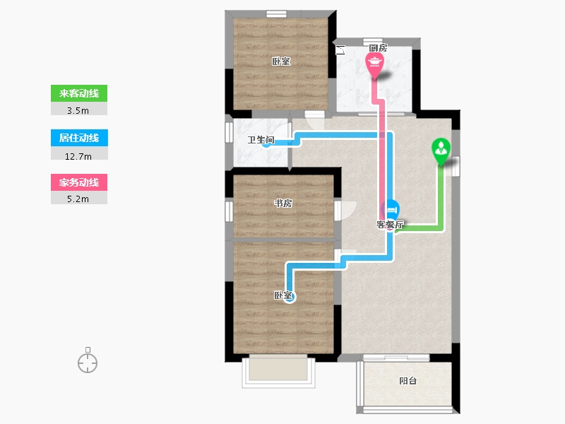 江苏省-南京市-中交锦致-72.00-户型库-动静线