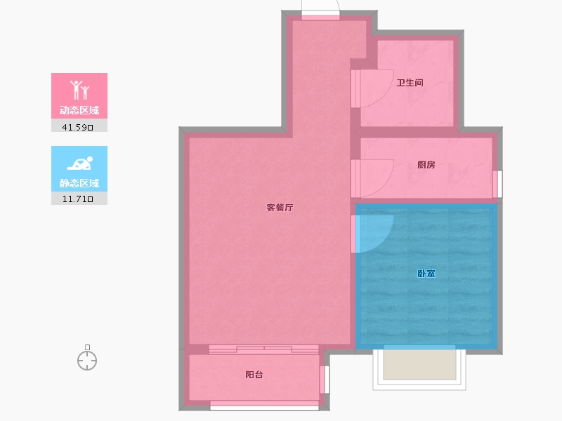 河北省-唐山市-和泓阳光北岸-47.00-户型库-动静分区