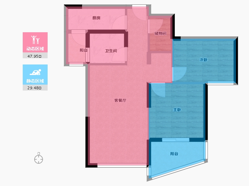 广西壮族自治区-北海市-星海名城三期-68.80-户型库-动静分区