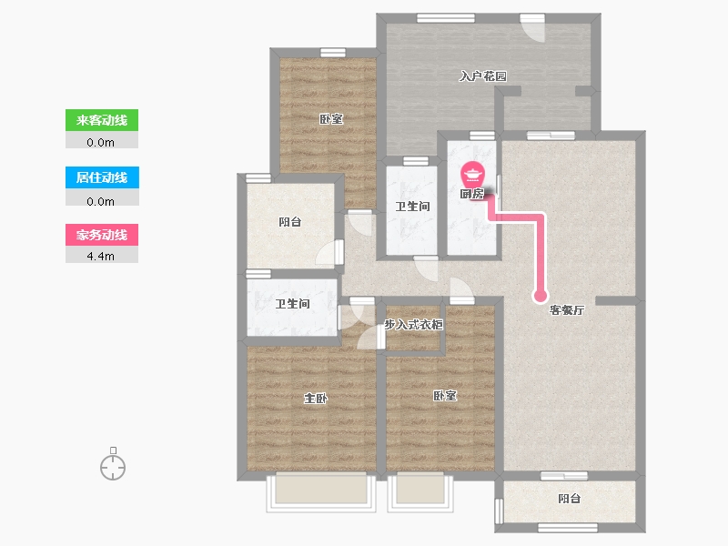 江苏省-无锡市-金洋奥澜-110.00-户型库-动静线