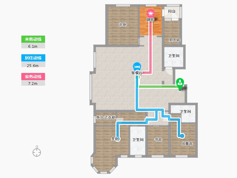 黑龙江省-哈尔滨市-凯盛源·玖郡-156.45-户型库-动静线