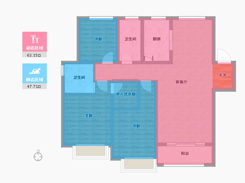 山西省-太原市-融创太原府-98.29-户型库-动静分区