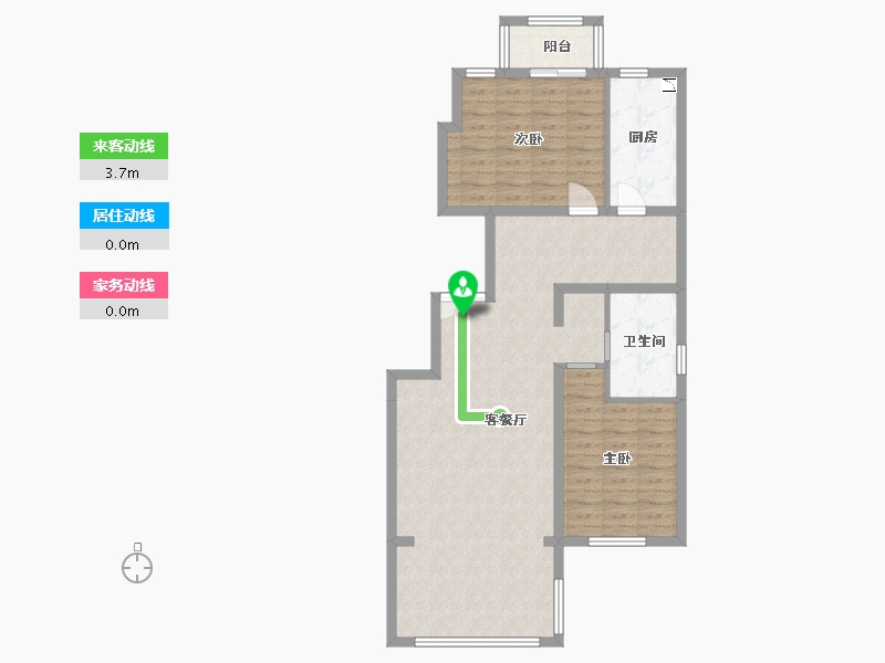 黑龙江省-哈尔滨市-凯盛源·玖郡-89.50-户型库-动静线