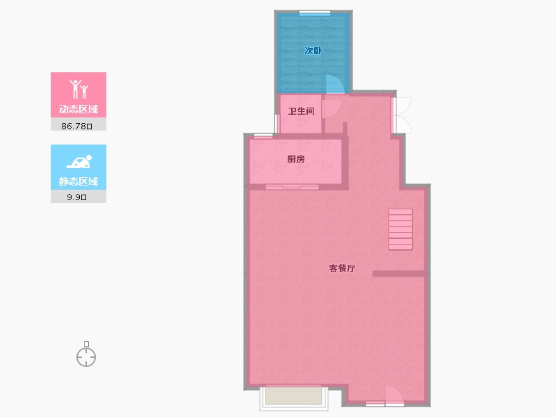 黑龙江省-哈尔滨市-汇龙半岛首府-89.15-户型库-动静分区