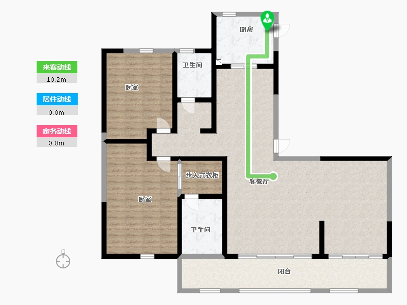 陕西省-西安市-万丽骊宫-148.00-户型库-动静线