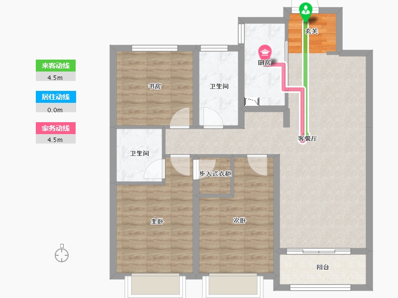 山西省-太原市-融创太原府-88.48-户型库-动静线