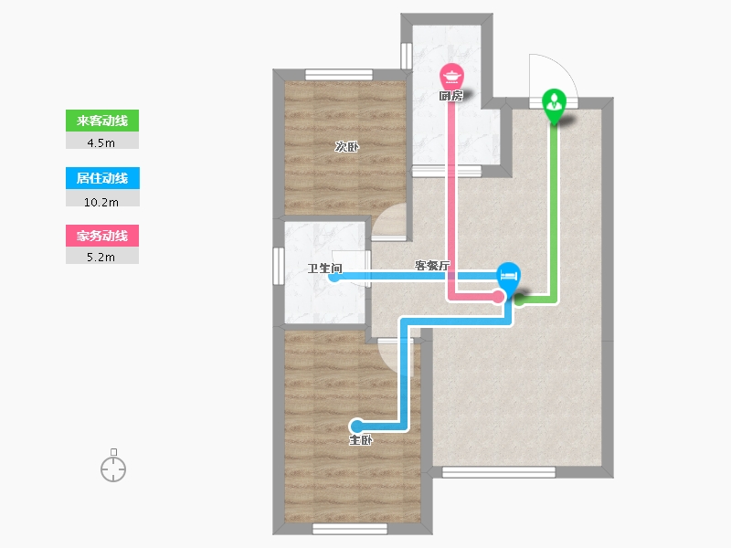 黑龙江省-牡丹江市-融创·冰雪影都-58.98-户型库-动静线