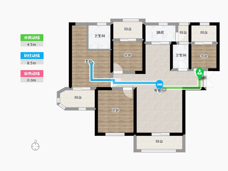 陕西省-西安市-国润城-102.00-户型库-动静线