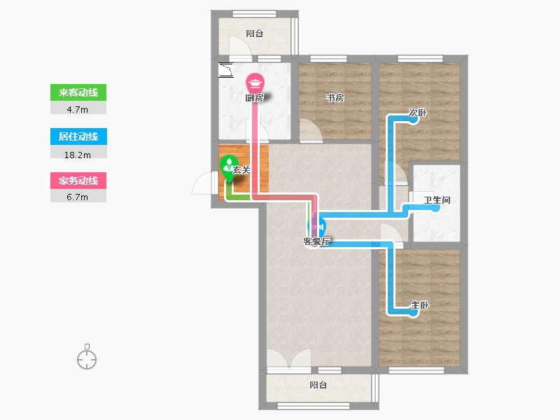 黑龙江省-哈尔滨市-融创·璟园-77.56-户型库-动静线