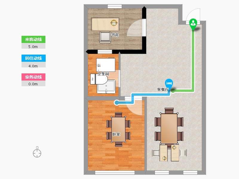 江苏省-南京市-浦潮创立方-68.00-户型库-动静线