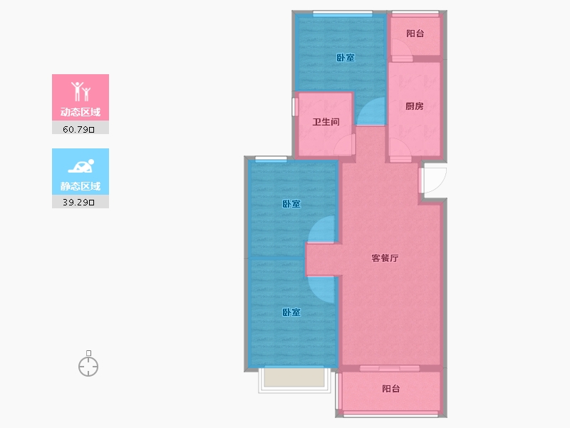 山西省-太原市-太原恒大森林海-90.00-户型库-动静分区