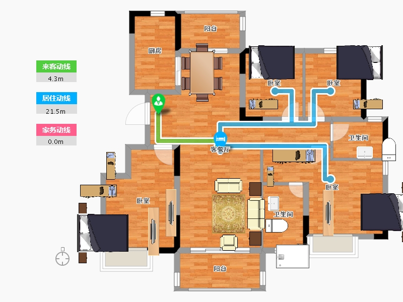 陕西省-西安市-里城柳岸十里-108.29-户型库-动静线