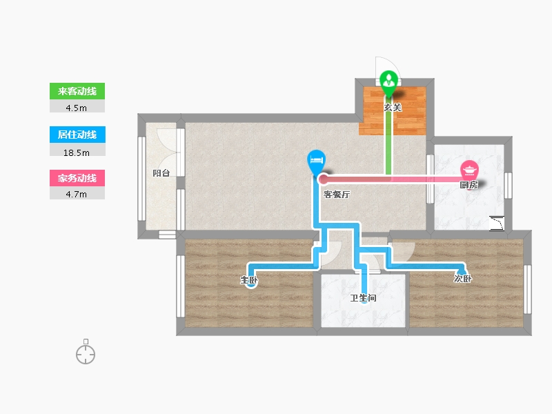 黑龙江省-哈尔滨市-融创·璟园-65.23-户型库-动静线