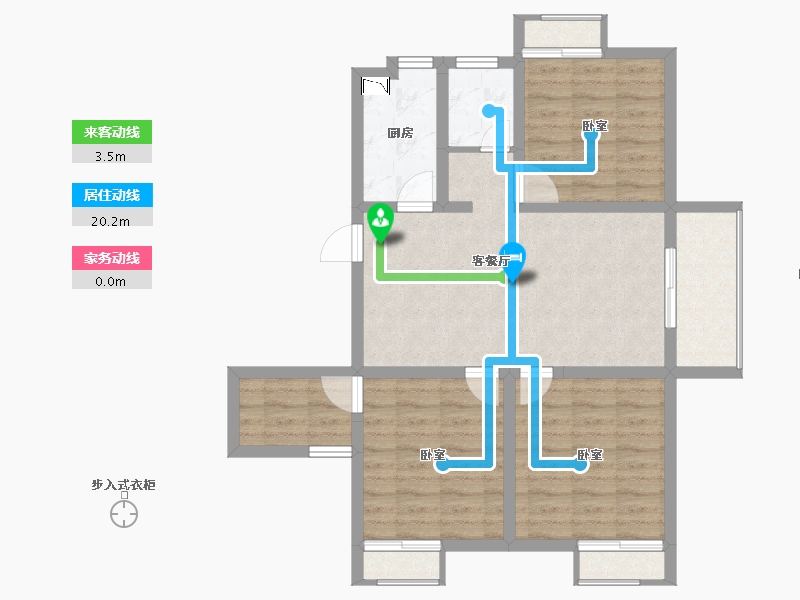 江苏省-无锡市-鸿景中央府-78.00-户型库-动静线