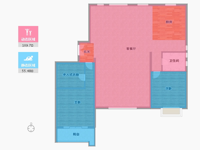 内蒙古自治区-包头市-茂业华府-153.95-户型库-动静分区