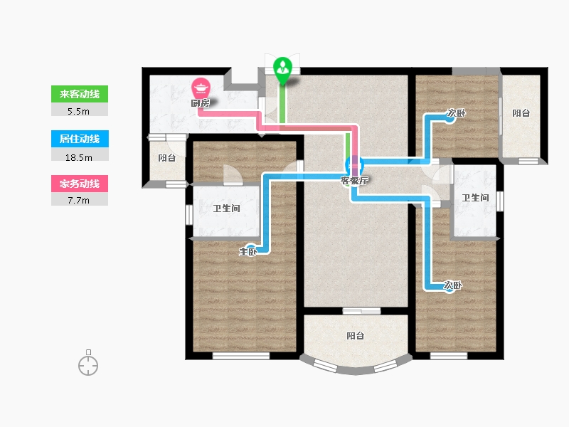 陕西省-西安市-国润城-100.00-户型库-动静线