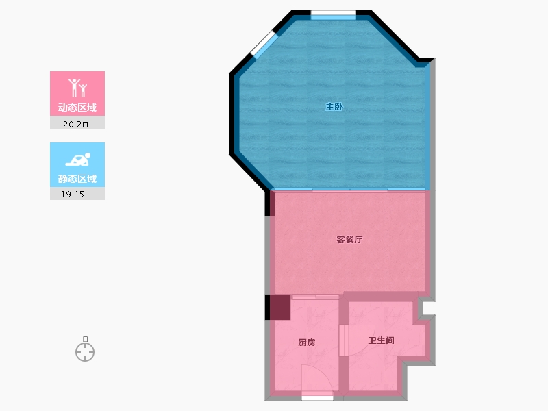 陕西省-咸阳市-乐华城·罗马假日公寓-35.23-户型库-动静分区