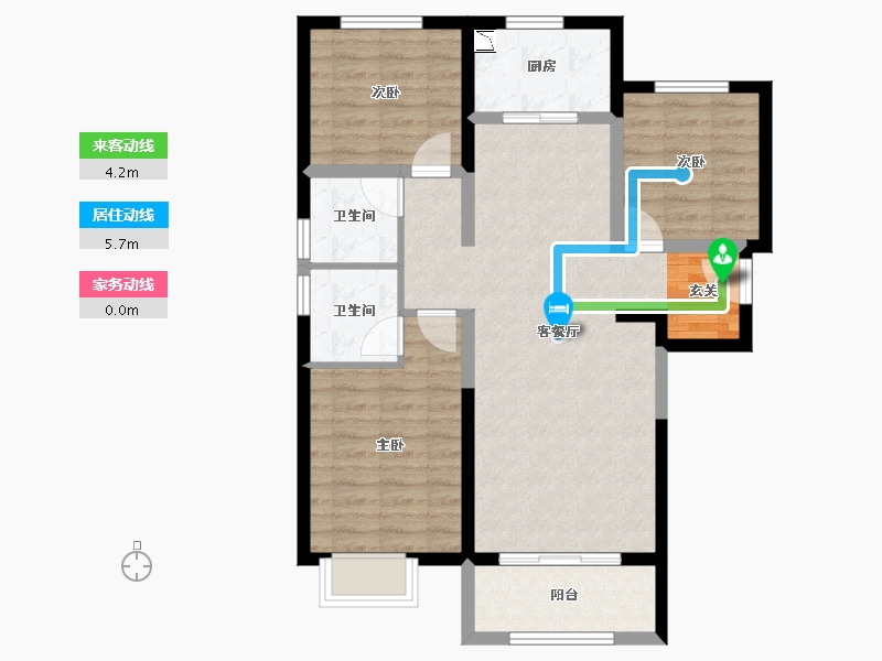 山西省-太原市-红星天润-82.24-户型库-动静线