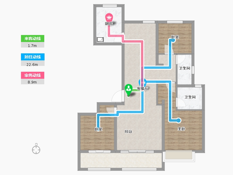 陕西省-西安市-林凯溢金湾-108.00-户型库-动静线