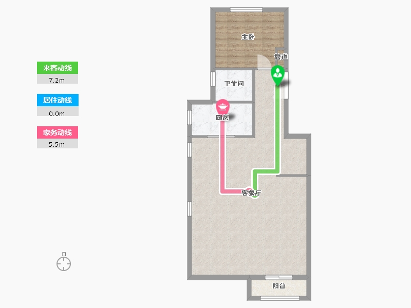 陕西省-咸阳市-枫丹丽舍-79.07-户型库-动静线