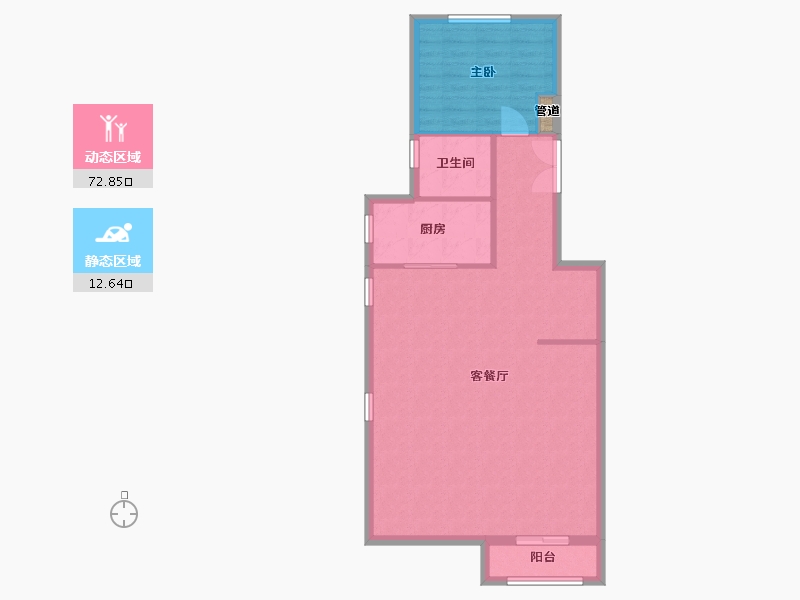 陕西省-咸阳市-枫丹丽舍-79.07-户型库-动静分区