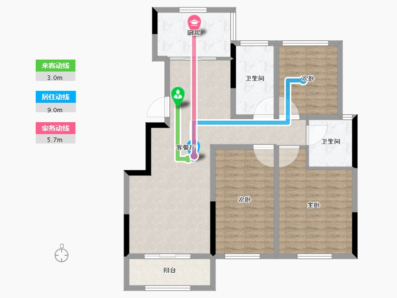 黑龙江省-牡丹江市-珍宝岛・未来城-98.22-户型库-动静线