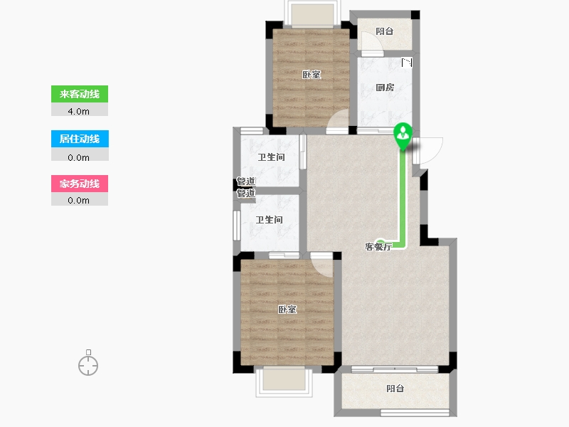 江苏省-无锡市-ΜΟΜΛ春风湖上-74.01-户型库-动静线