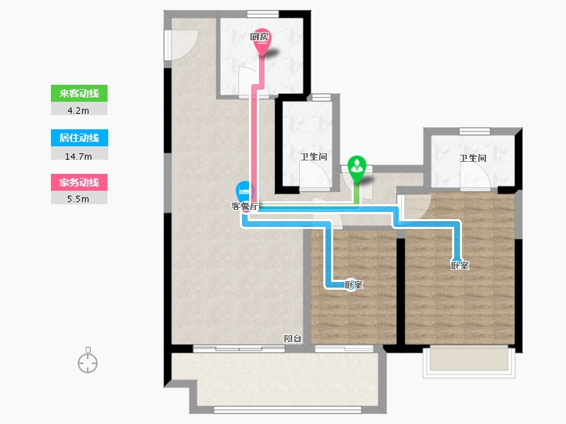 江苏省-南京市-句容吾悦广场-101.01-户型库-动静线