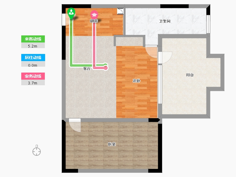 陕西省-西安市-太白山棕榈泉-83.78-户型库-动静线