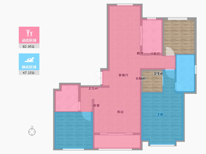 陕西省-西安市-林凯溢金湾-133.00-户型库-动静分区