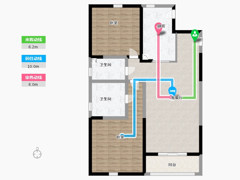 陕西省-西安市-万丽骊宫-102.00-户型库-动静线