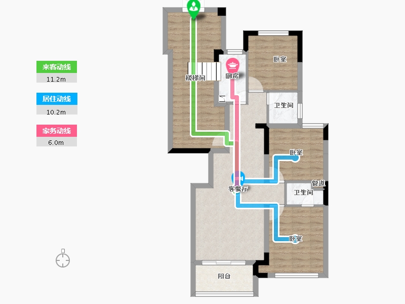 江苏省-无锡市-ΜΟΜΛ春风湖上-82.01-户型库-动静线