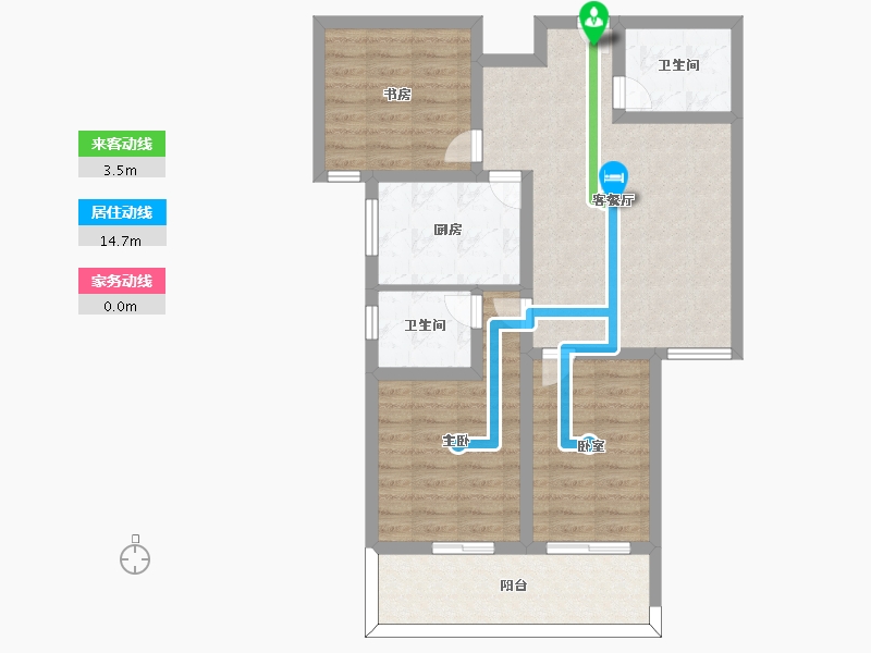 陕西省-咸阳市-林锦庭园-78.99-户型库-动静线