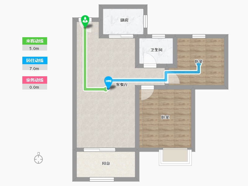 陕西省-咸阳市-沁园春居-61.13-户型库-动静线