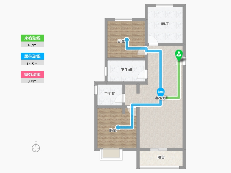 河北省-邢台市-邢台富力城-84.51-户型库-动静线