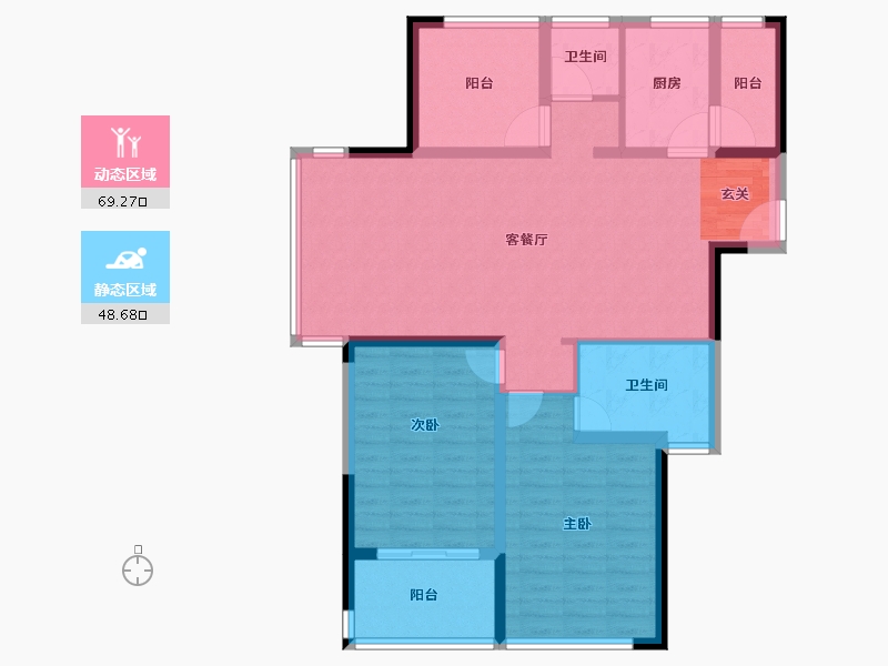 江苏省-常州市-安信颐和（常州）国际颐养中心-106.01-户型库-动静分区