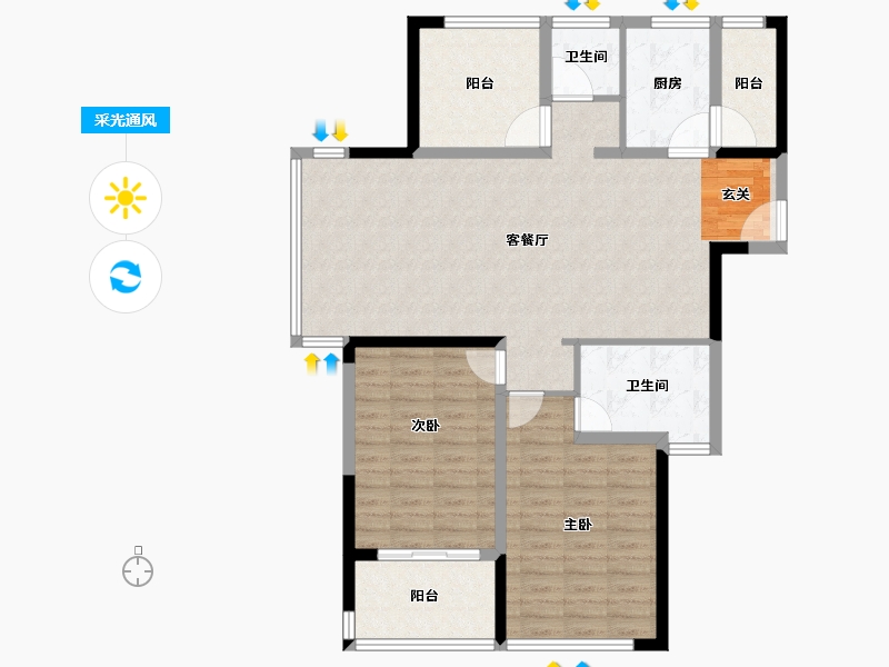 江苏省-常州市-安信颐和（常州）国际颐养中心-106.01-户型库-采光通风