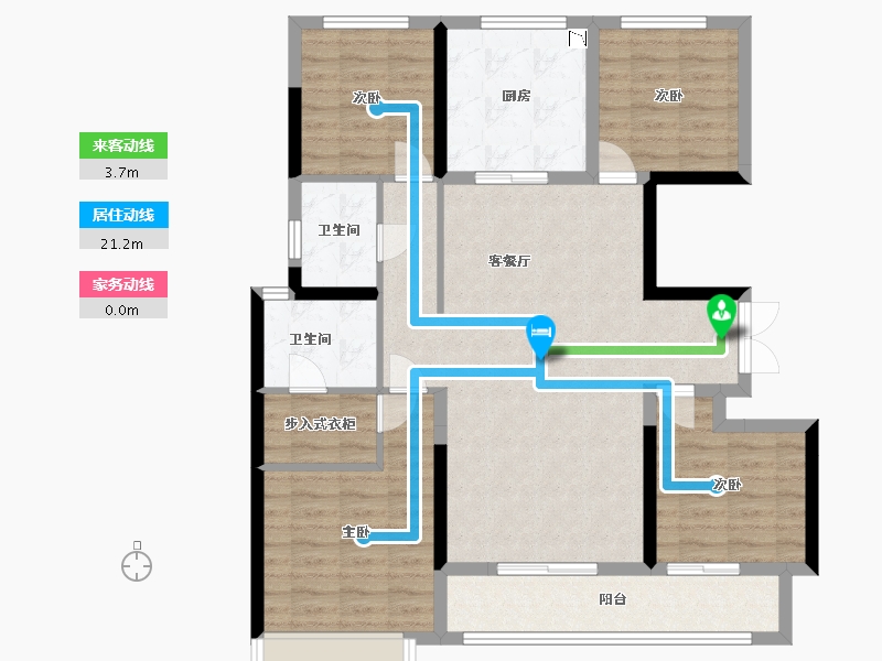 江苏省-盐城市-中海万锦园-102.00-户型库-动静线