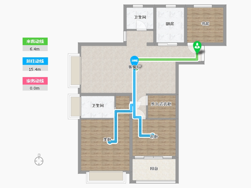 江苏省-淮安市-宏元国际广场-110.20-户型库-动静线