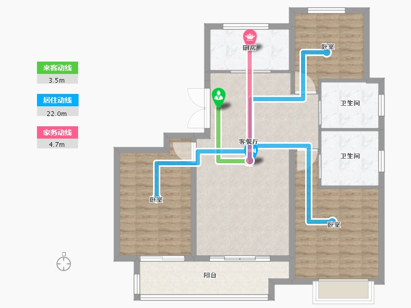 江苏省-盐城市-慧学铭苑-98.00-户型库-动静线