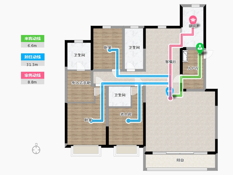 山西省-太原市-太原绿地城-151.52-户型库-动静线